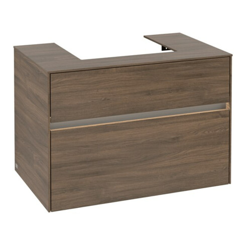 V&B Waschtischunterschrank Collaro 80x54,8x50cm, WT mi, LED 5,7 W, Ariz. Oa