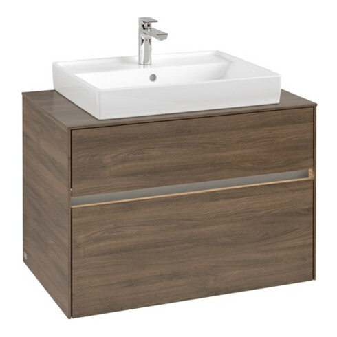 V&B Waschtischunterschrank Collaro 80x54,8x50cm, WT mi, LED 5,7 W, Ariz. Oa