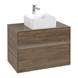 V&B Waschtischunterschrank Collaro 80x54,8x50cm, WT mi, LED 5,7 W, Ariz. Oa
