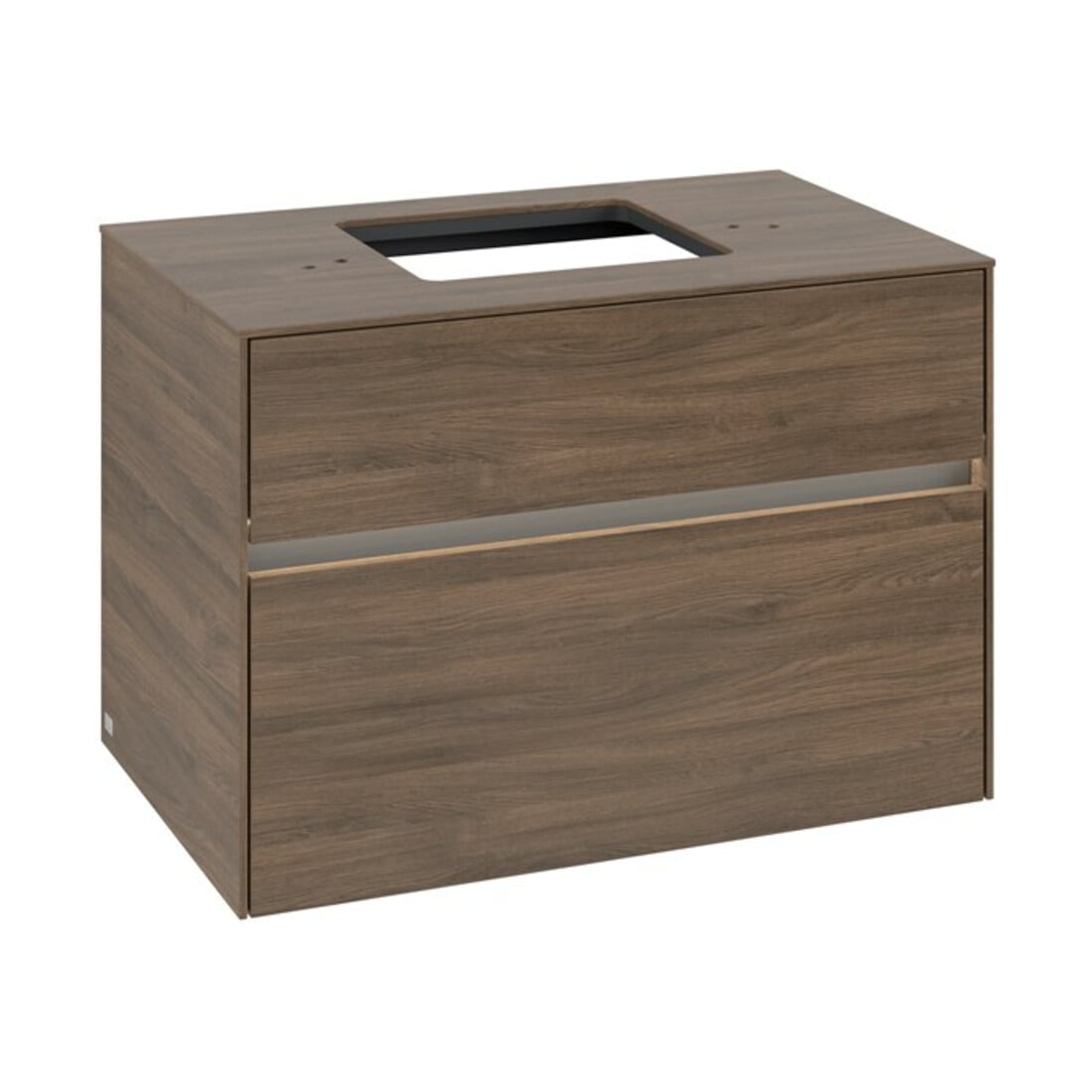 V&B Waschtischunterschrank Collaro 80x54,8x50cm, WT mi, LED 5,7 W, Ariz. Oa