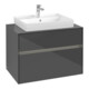 V&B Waschtischunterschrank Collaro 80x54,8x50cm, WT mi, LED 5,7 W, glo Gr-1