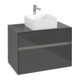 V&B Waschtischunterschrank Collaro 80x54,8x50cm, WT mi, LED 5,7 W, glo Gr-1