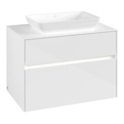 V&B Waschtischunterschrank Collaro 80x54,8x50cm, WT mi, LED 5,7 W, glo wh.-4