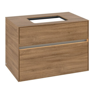 V&B Waschtischunterschrank Collaro 80x54,8x50cm, WT mi, LED 5,7 W, Kan Oa