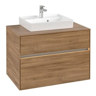 V&B Waschtischunterschrank Collaro 80x54,8x50cm, WT mi, LED 5,7 W, Kan Oa