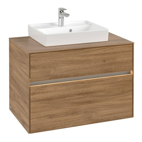 V&B Waschtischunterschrank Collaro 80x54,8x50cm, WT mi, LED 5,7 W, Kan Oa