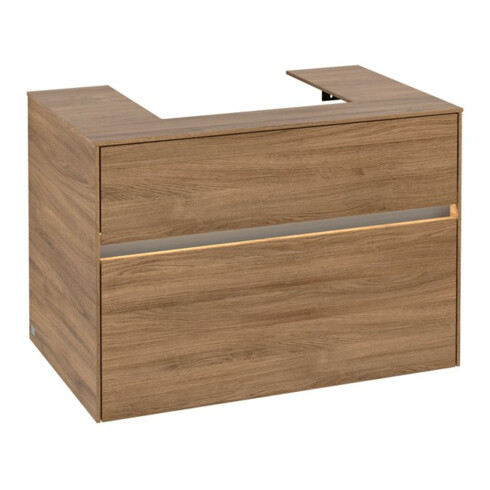 V&B Waschtischunterschrank Collaro 80x54,8x50cm, WT mi, LED 5,7 W, Kan Oa