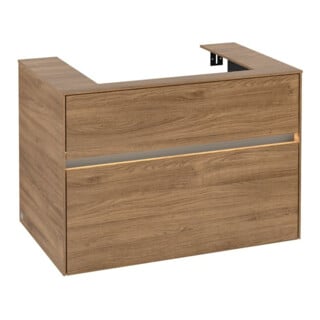 V&B Waschtischunterschrank Collaro 80x54,8x50cm, WT mi, LED 5,7 W, Kan Oa