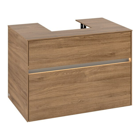 V&B Waschtischunterschrank Collaro 80x54,8x50cm, WT mi, LED 5,7 W, Kan Oa