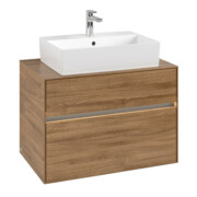 V&B Waschtischunterschrank Collaro 80x54,8x50cm, WT mi, LED 5,7 W, Kan Oa