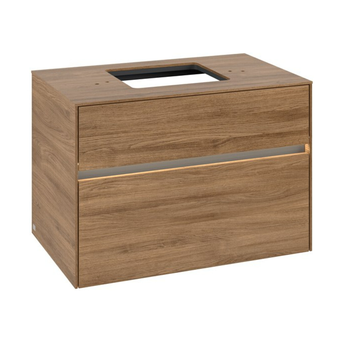 V&B Waschtischunterschrank Collaro 80x54,8x50cm, WT mi, LED 5,7 W, Kan Oa