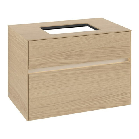 V&B Waschtischunterschrank Collaro 80x54,8x50cm, WT mi, LED 5,7 W, Nord Oa