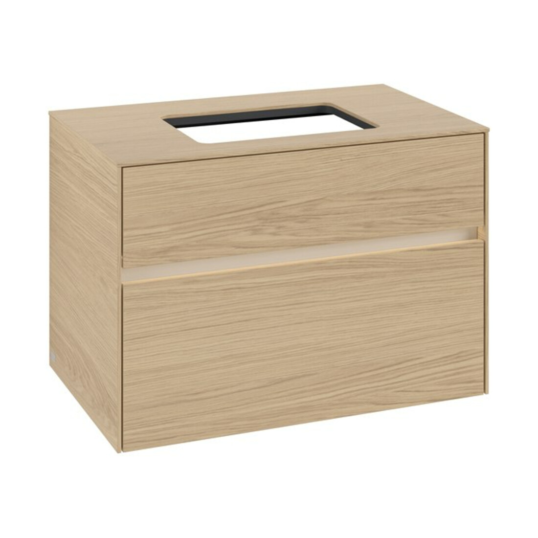 V&B Waschtischunterschrank Collaro 80x54,8x50cm, WT mi, LED 5,7 W, Nord Oa