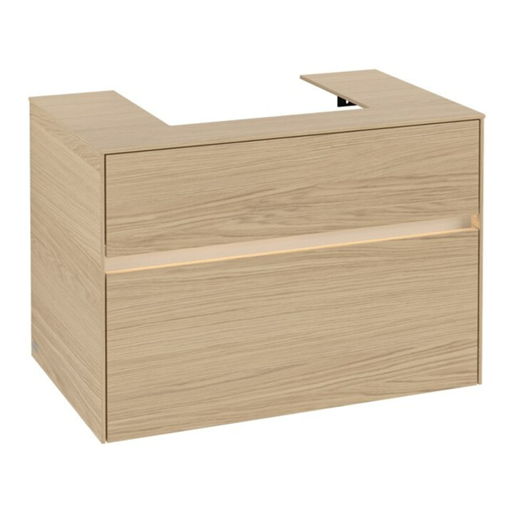 V&B Waschtischunterschrank Collaro 80x54,8x50cm, WT mi, LED 5,7 W, Nord Oa