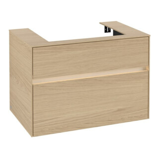 V&B Waschtischunterschrank Collaro 80x54,8x50cm, WT mi, LED 5,7 W, Nord Oa