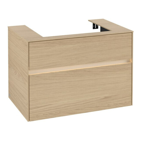 V&B Waschtischunterschrank Collaro 80x54,8x50cm, WT mi, LED 5,7 W, Nord Oa
