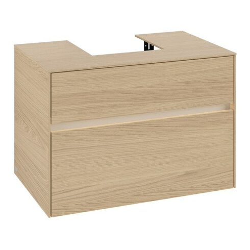 V&B Waschtischunterschrank Collaro 80x54,8x50cm, WT mi, LED 5,7 W, Nord Oa