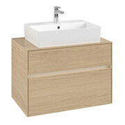 V&B Waschtischunterschrank Collaro 80x54,8x50cm, WT mi, LED 5,7 W, Nord Oa-3
