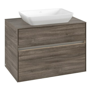 V&B Waschtischunterschrank Collaro 80x54,8x50cm, WT mi, LED 5,7 W, st. Oa