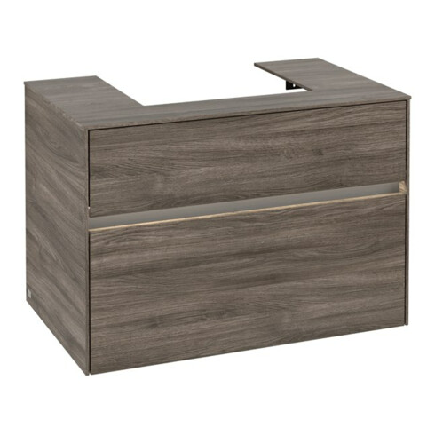 V&B Waschtischunterschrank Collaro 80x54,8x50cm, WT mi, LED 5,7 W, st. Oa
