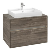 V&B Waschtischunterschrank Collaro 80x54,8x50cm, WT mi, LED 5,7 W, st. Oa