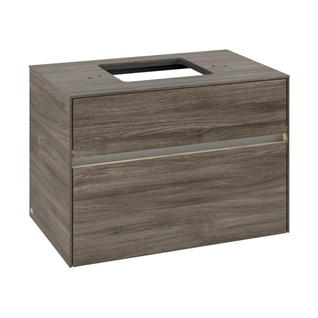 V&B Waschtischunterschrank Collaro 80x54,8x50cm, WT mi, LED 5,7 W, st. Oa