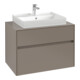 V&B Waschtischunterschrank Collaro 80x54,8x50cm, WT mi, LED 5,7 W, volc bla-1