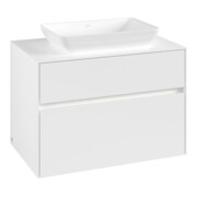 V&B Waschtischunterschrank Collaro 80x54,8x50cm, WT mi, LED 5,7 W, wh. ma