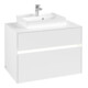 V&B Waschtischunterschrank Collaro 80x54,8x50cm, WT mi, LED 5,7 W, wh. ma-1