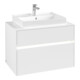 V&B Waschtischunterschrank Collaro 80x54,8x50cm, WT mi, LED 5,7 W, wh. ma-1