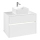 V&B Waschtischunterschrank Collaro 80x54,8x50cm, WT mi, LED 5,7 W, wh. ma-1