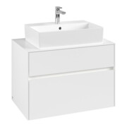 V&B Waschtischunterschrank Collaro 80x54,8x50cm, WT mi, LED 5,7 W, wh. ma-4