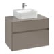 V&B Waschtischunterschrank Collaro 80x54,8x50cm, WT mi, LED 5,7 W, wh. Oa-1