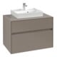 V&B Waschtischunterschrank Collaro 80x54,8x50cm, WT mi, LED 5,7 W, wine r-1
