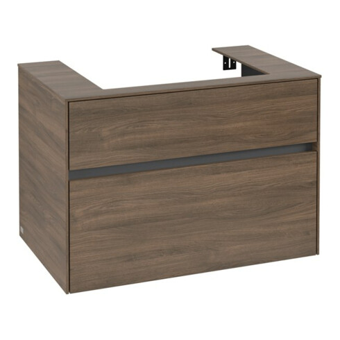 V&B Waschtischunterschrank Collaro 80x54,8x50cm, WT mittig, arizona oak