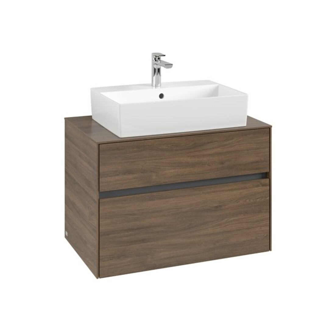 V&B Waschtischunterschrank Collaro 80x54,8x50cm, WT mittig, arizona oak