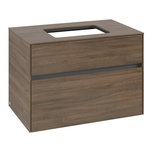 V&B Waschtischunterschrank Collaro 80x54,8x50cm, WT mittig, arizona oak