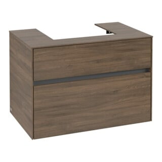 V&B Waschtischunterschrank Collaro 80x54,8x50cm, WT mittig, arizona oak