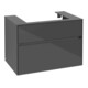 V&B Waschtischunterschrank Collaro 80x54,8x50cm, WT mittig, glossy grey-3