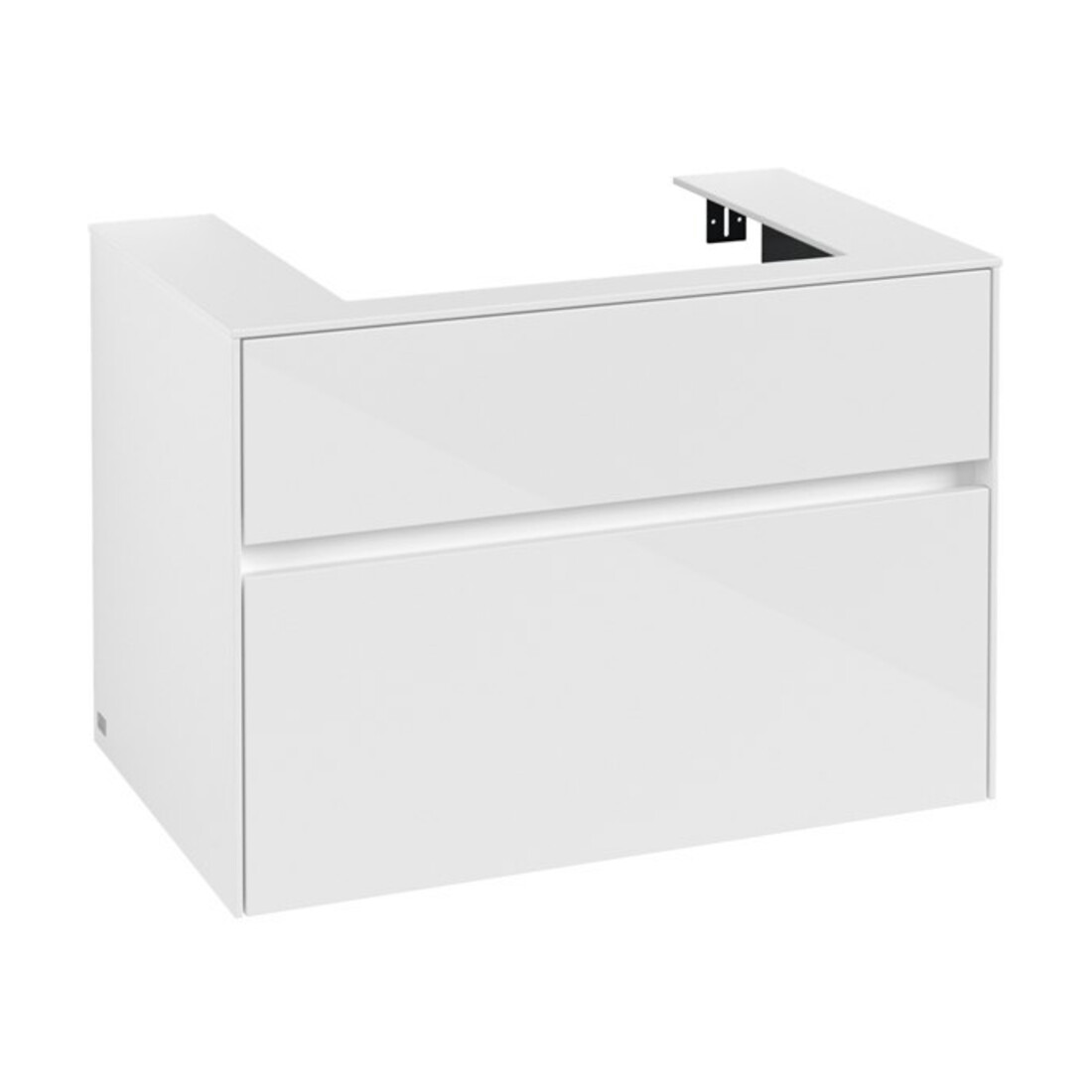 V&B Waschtischunterschrank Collaro 80x54,8x50cm, WT mittig, glossy white