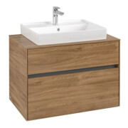 V&B Waschtischunterschrank Collaro 80x54,8x50cm, WT mittig, kansas oak-3