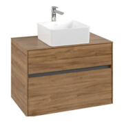 V&B Waschtischunterschrank Collaro 80x54,8x50cm, WT mittig, kansas oak