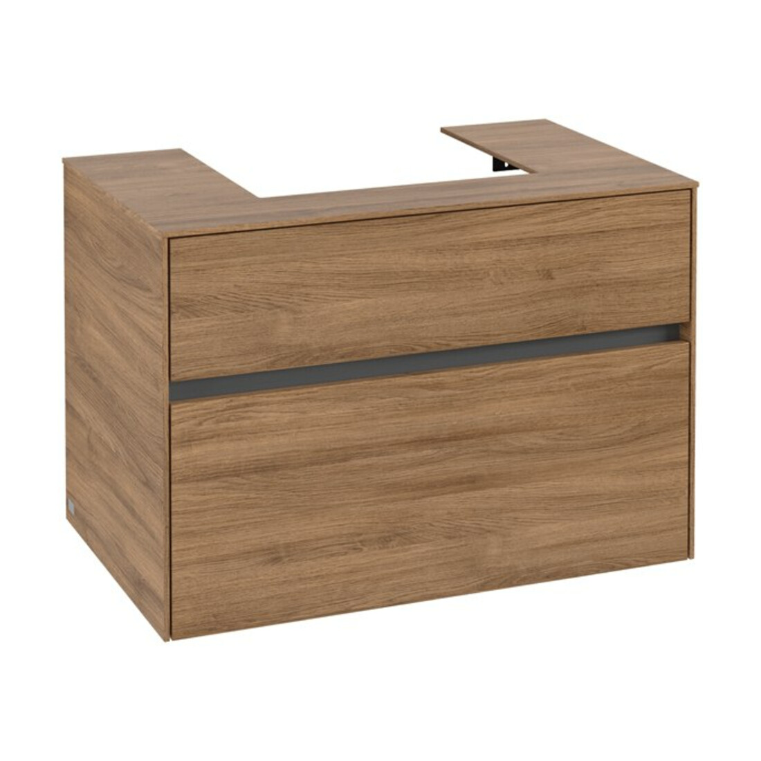 V&B Waschtischunterschrank Collaro 80x54,8x50cm, WT mittig, kansas oak