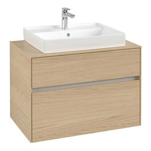 V&B Waschtischunterschrank Collaro 80x54,8x50cm, WT mittig, nordic oak