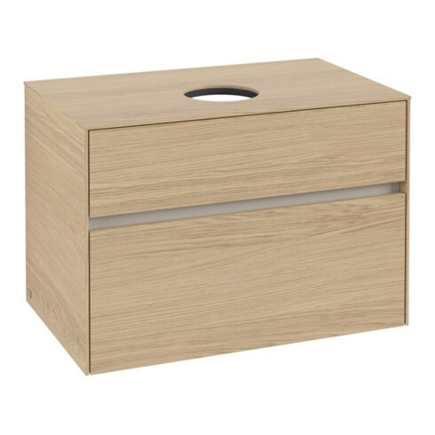 V&B Waschtischunterschrank Collaro 80x54,8x50cm, WT mittig, Nordic Oak