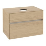 V&B Waschtischunterschrank Collaro 80x54,8x50cm, WT mittig, Nordic Oak