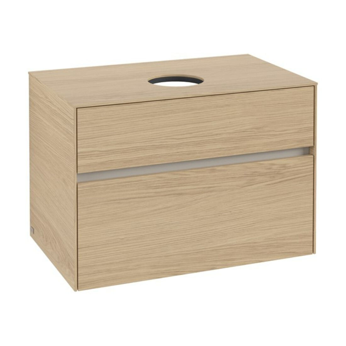 V&B Waschtischunterschrank Collaro 80x54,8x50cm, WT mittig, Nordic Oak