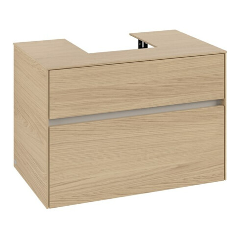 V&B Waschtischunterschrank Collaro 80x54,8x50cm, WT mittig, nordic oak