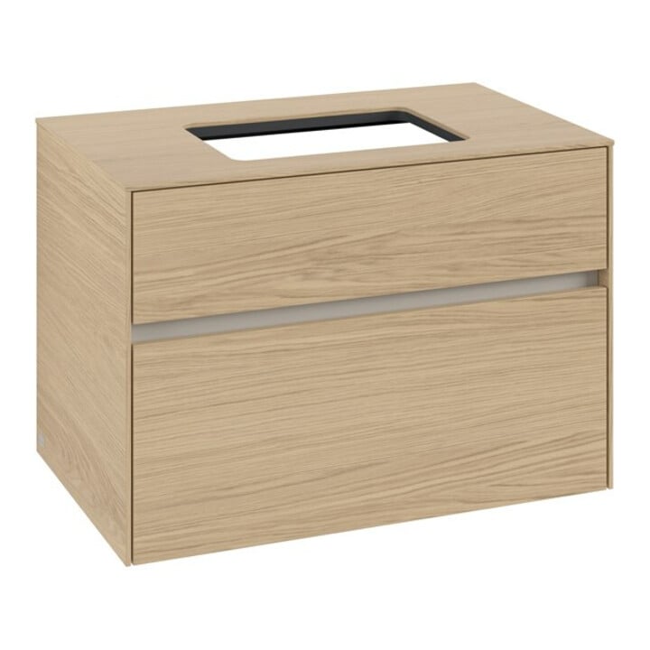 V&B Waschtischunterschrank Collaro 80x54,8x50cm, WT mittig, nordic oak