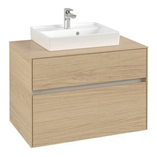 V&B Waschtischunterschrank Collaro 80x54,8x50cm, WT mittig, nordic oak